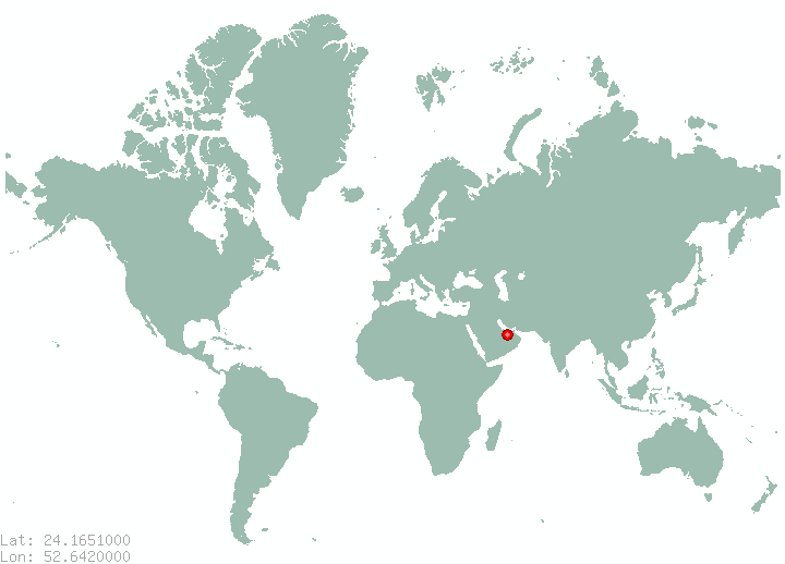 Jebel Dhanna in world map